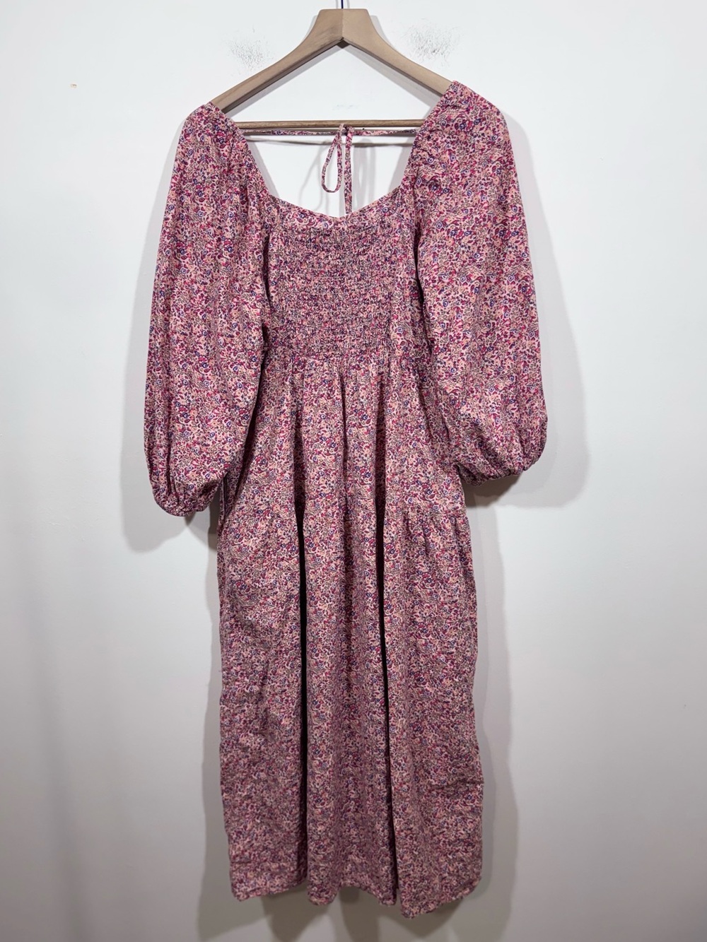 Universal Thread Women's Floral Balloon Sleeve Tiered Midi Prairie Dress Size XL - Picture 7 of 9